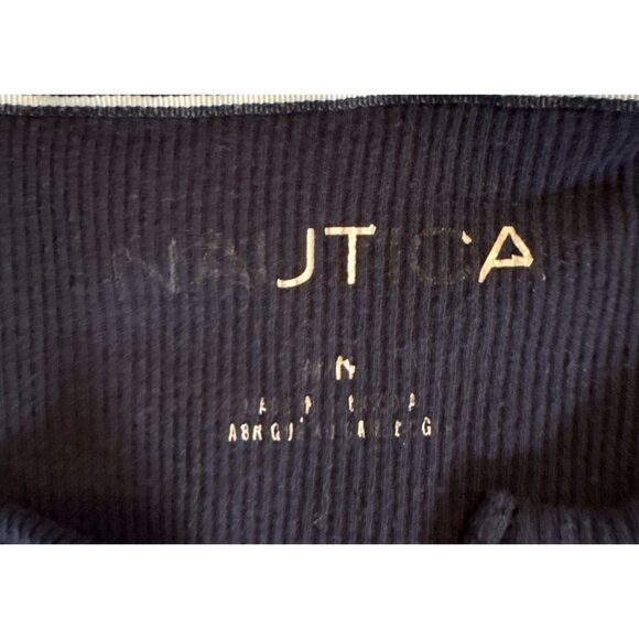 Nautica Pajama Set Women Med Blue Fair Isle Long Sleeve Microfleece Soft - Picture 5 of 9